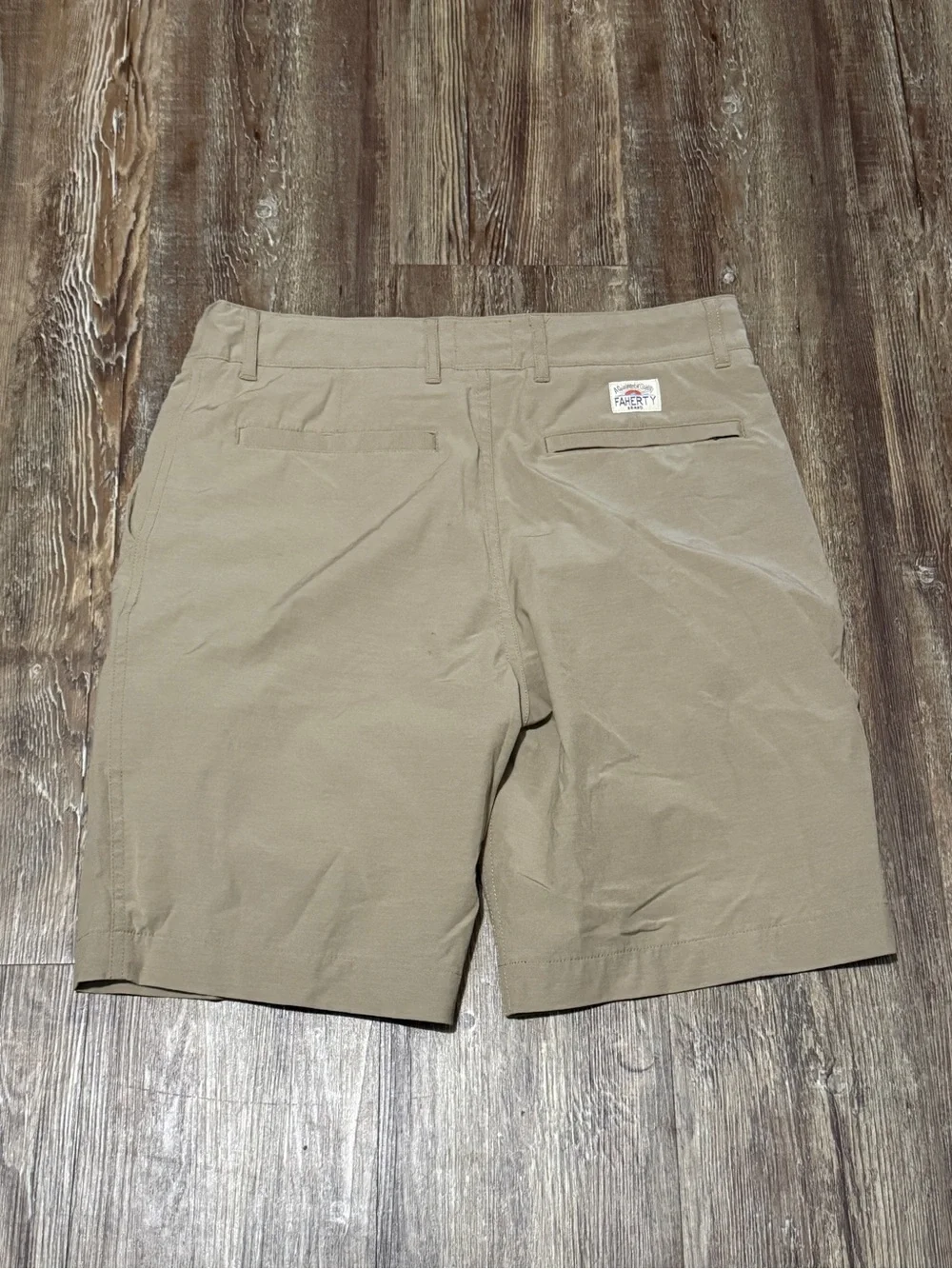 Faherty All Day Shorts Men's 30 Tan High Rise Everyday Casual Wear